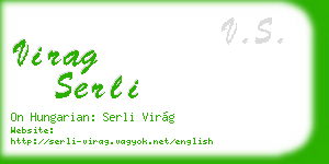 virag serli business card