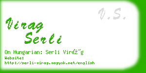 virag serli business card